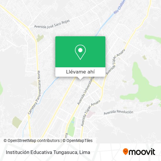 Mapa de Institución Educativa Tungasuca