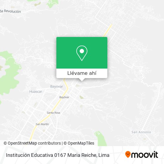 Mapa de Institución Educativa 0167 Maria Reiche