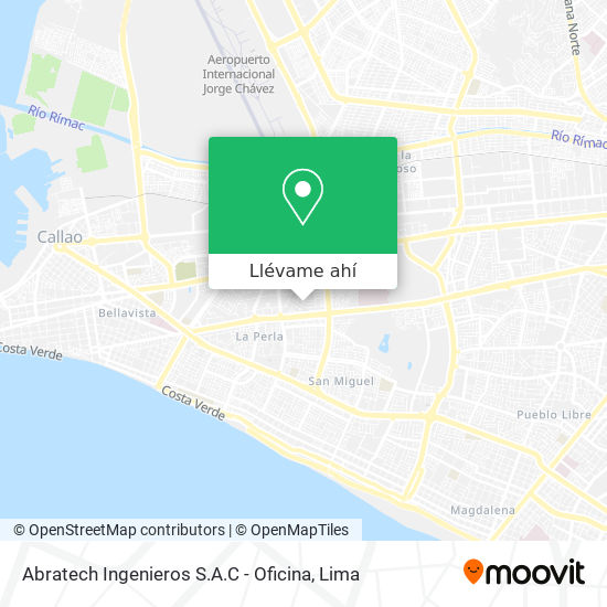 Mapa de Abratech Ingenieros S.A.C - Oficina