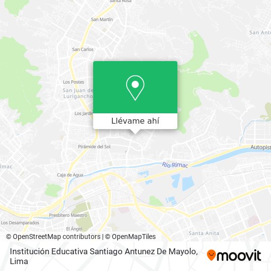 Mapa de Institución Educativa Santiago Antunez De Mayolo