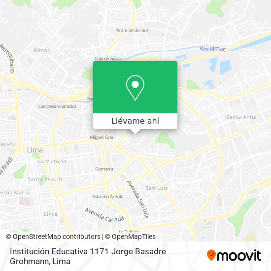 Mapa de Institución Educativa 1171 Jorge Basadre Grohmann