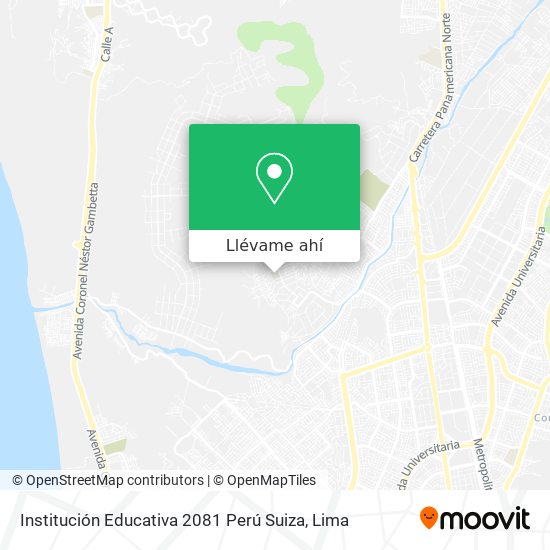 Mapa de Institución Educativa 2081 Perú Suiza