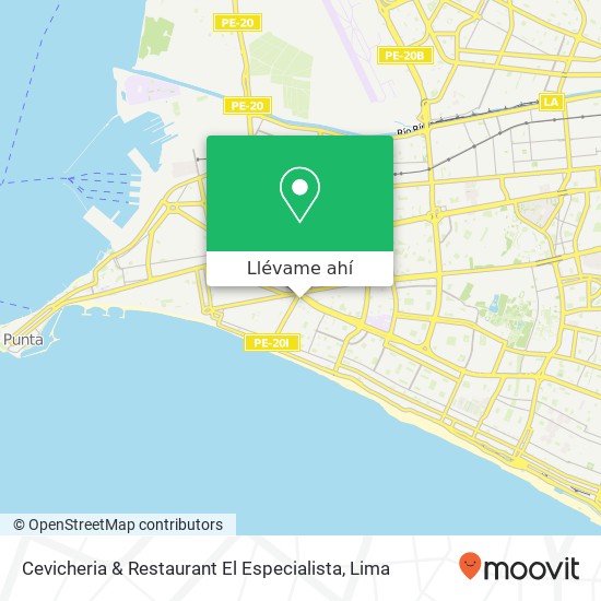 Mapa de Cevicheria & Restaurant El Especialista