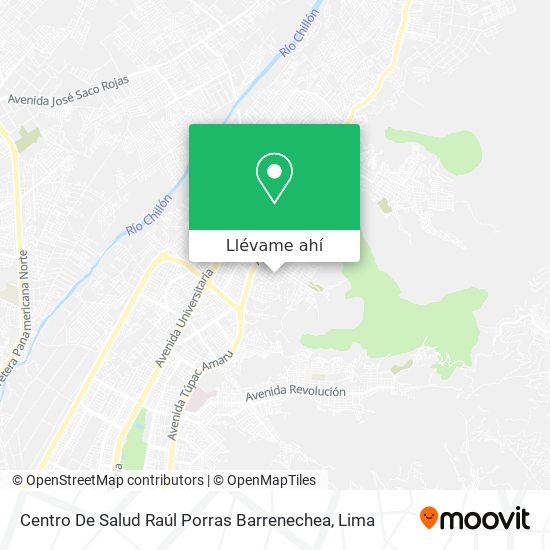 Mapa de Centro De Salud Raúl Porras Barrenechea