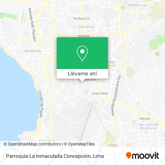 Mapa de Parroquia La Inmaculada Concepción