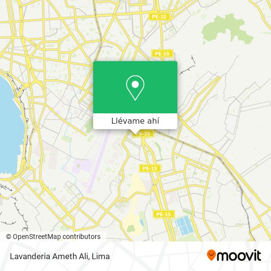Mapa de Lavanderia Ameth Ali