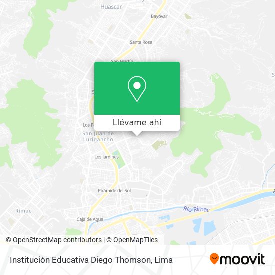Mapa de Institución Educativa Diego Thomson