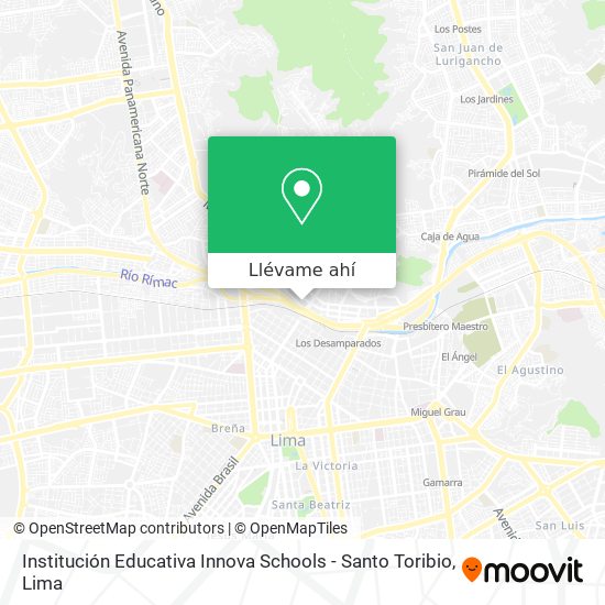 Mapa de Institución Educativa Innova Schools - Santo Toribio