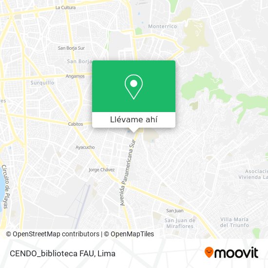 Mapa de CENDO_biblioteca FAU