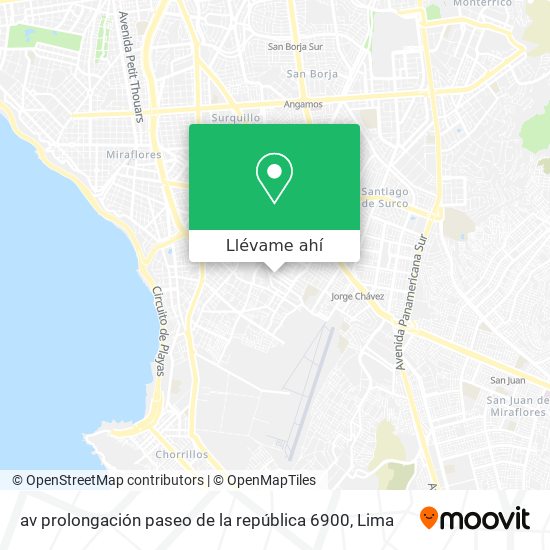 Mapa de av prolongación paseo de la república 6900