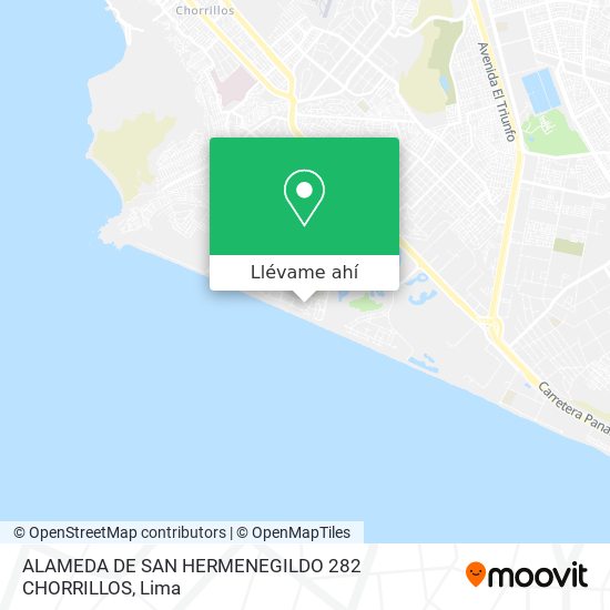 Mapa de ALAMEDA DE SAN HERMENEGILDO 282 CHORRILLOS