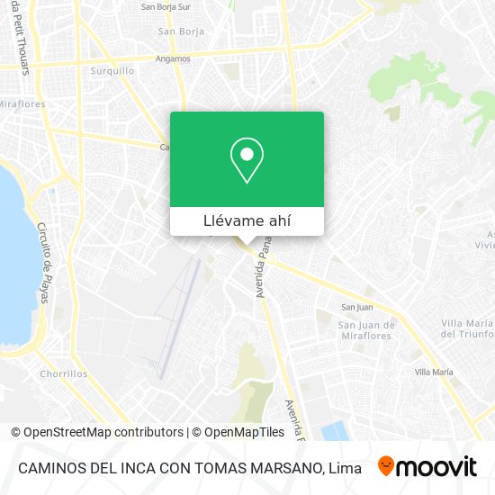 Mapa de CAMINOS DEL INCA CON TOMAS MARSANO