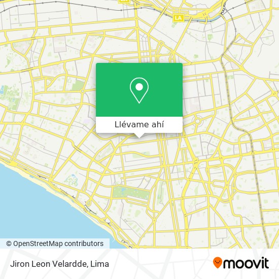 Mapa de Jiron Leon Velardde