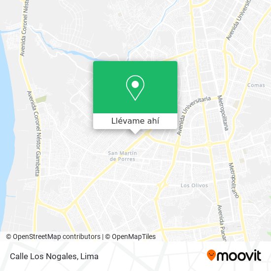 Mapa de Calle Los Nogales