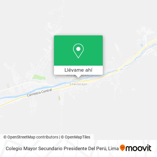 Mapa de Colegio Mayor Secundario Presidente Del Perú