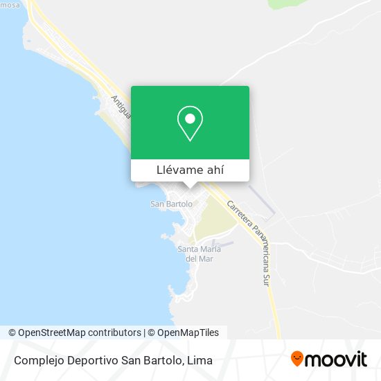 Mapa de Complejo Deportivo San Bartolo