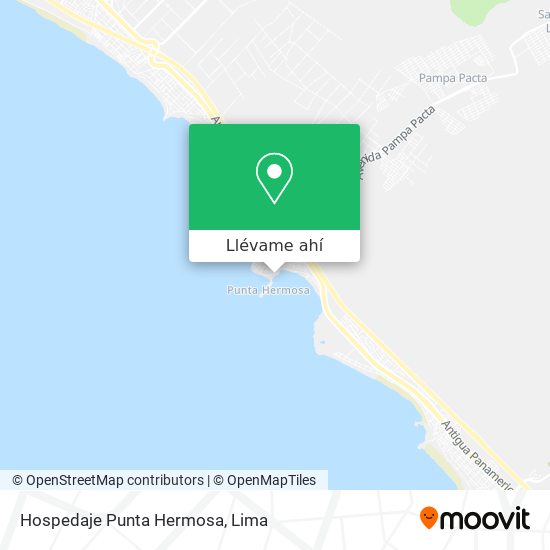 Mapa de Hospedaje Punta Hermosa