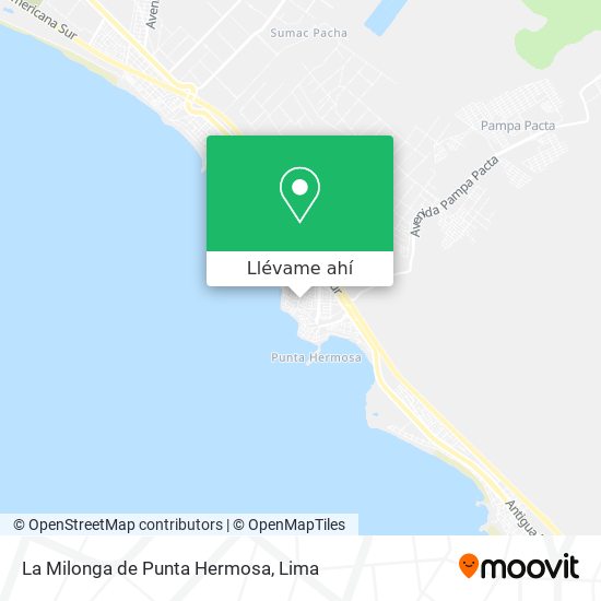 Mapa de La Milonga de Punta Hermosa