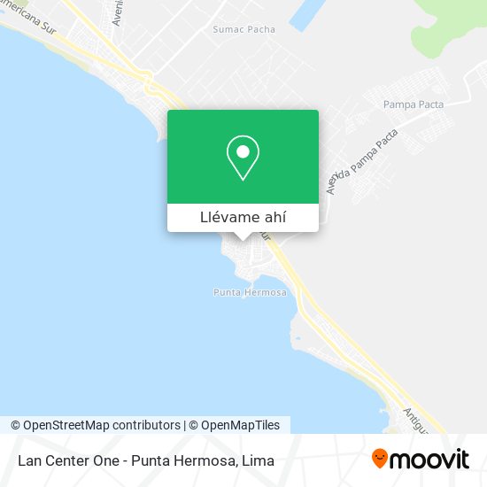 Mapa de Lan Center One - Punta Hermosa
