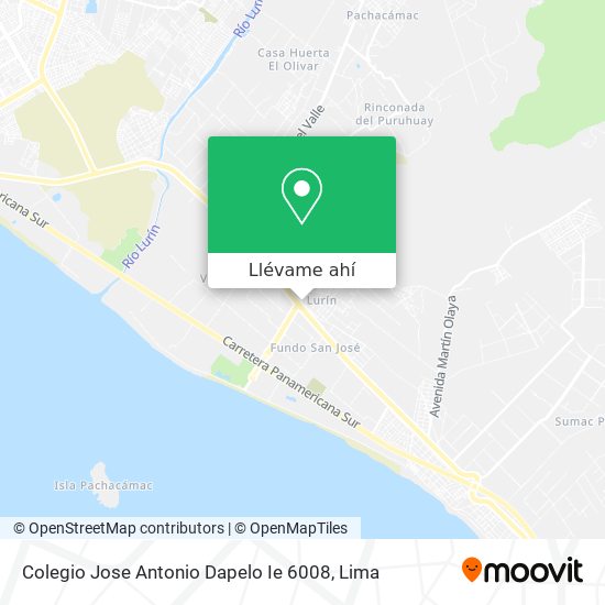 Mapa de Colegio Jose Antonio Dapelo Ie 6008