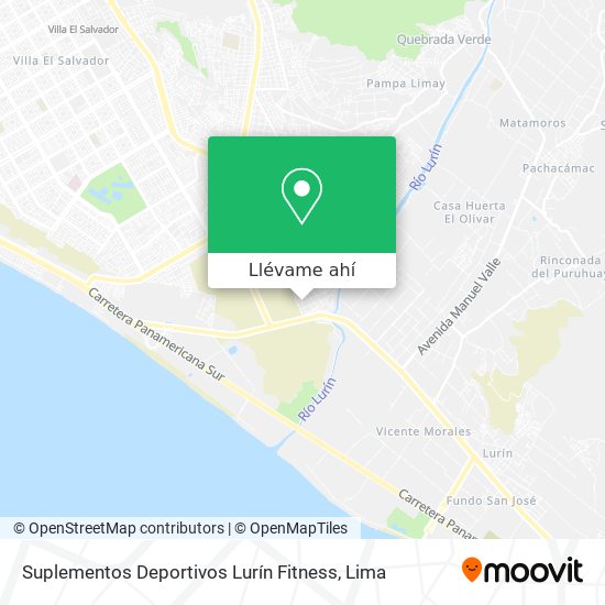 Mapa de Suplementos Deportivos Lurín Fitness