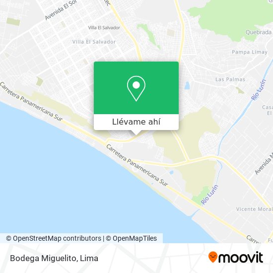 Mapa de Bodega Miguelito