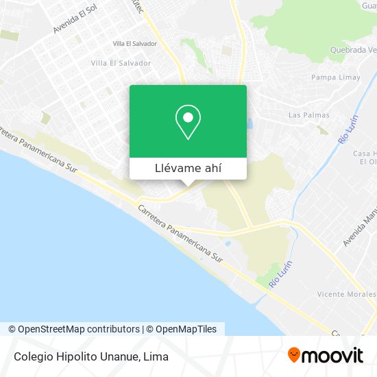 Mapa de Colegio Hipolito Unanue