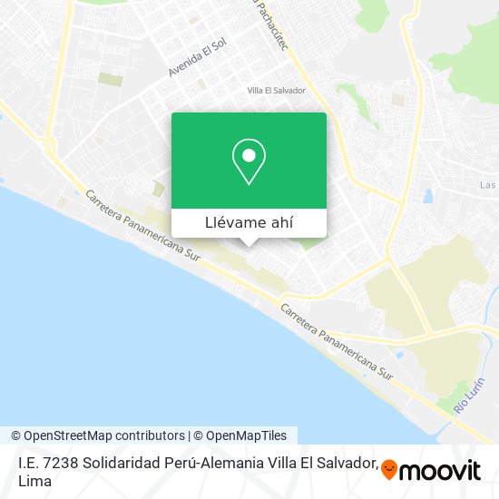 Mapa de I.E. 7238 Solidaridad Perú-Alemania Villa El Salvador