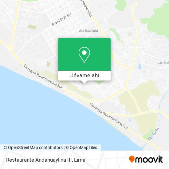 Mapa de Restaurante Andahuaylina III