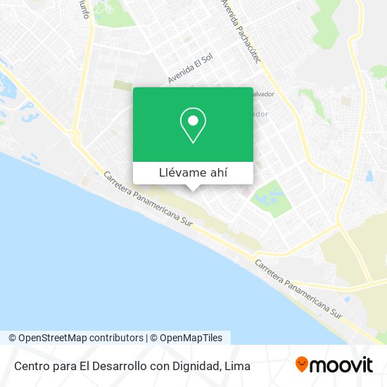 Mapa de Centro para El Desarrollo con Dignidad