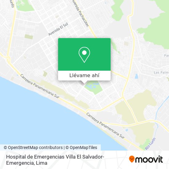 Mapa de Hospital de Emergencias Villa El Salvador-Emergencia