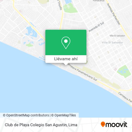 Mapa de Club de Playa Colegio San Agustin