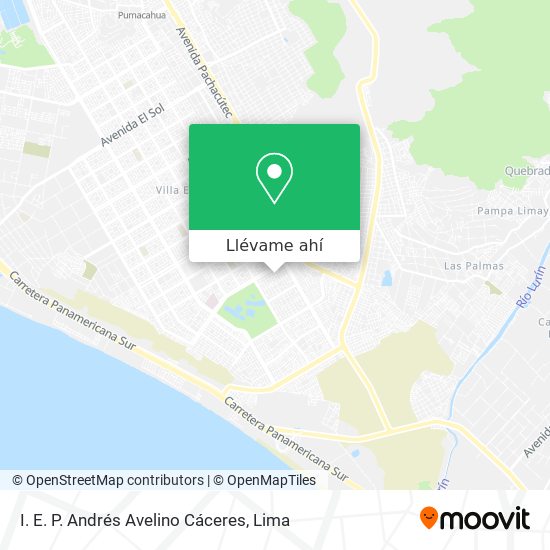 Mapa de I. E. P. Andrés Avelino Cáceres