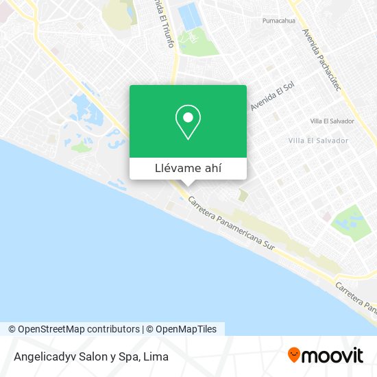 Mapa de Angelicadyv Salon y Spa