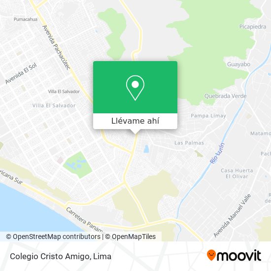 Mapa de Colegio Cristo Amigo