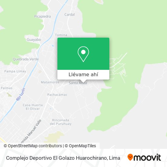 Mapa de Complejo Deportivo El Golazo Huarochirano