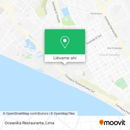 Mapa de Oceanika Restaurante