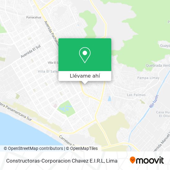 Mapa de Constructoras-Corporacion Chavez E.I.R.L