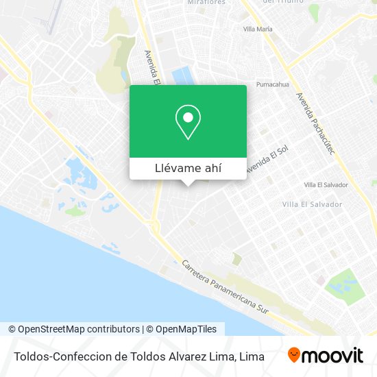Mapa de Toldos-Confeccion de Toldos Alvarez Lima