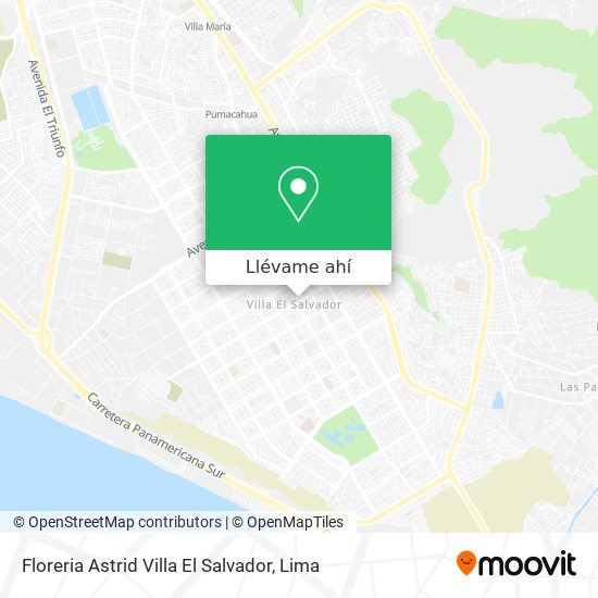 Mapa de Floreria Astrid Villa El Salvador