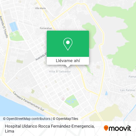 Mapa de Hospital Uldarico Rocca Fernández-Emergencia