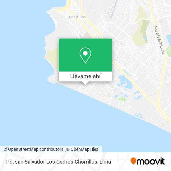 Mapa de Pq, san Salvador Los Cedros Chorrillos