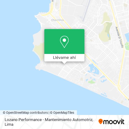 Mapa de Lozano Performance - Mantenimiento Automotriz