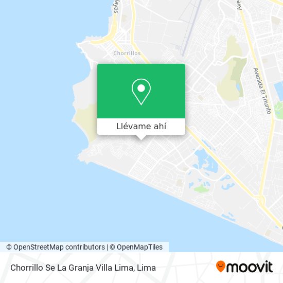 Mapa de Chorrillo Se La Granja Villa Lima