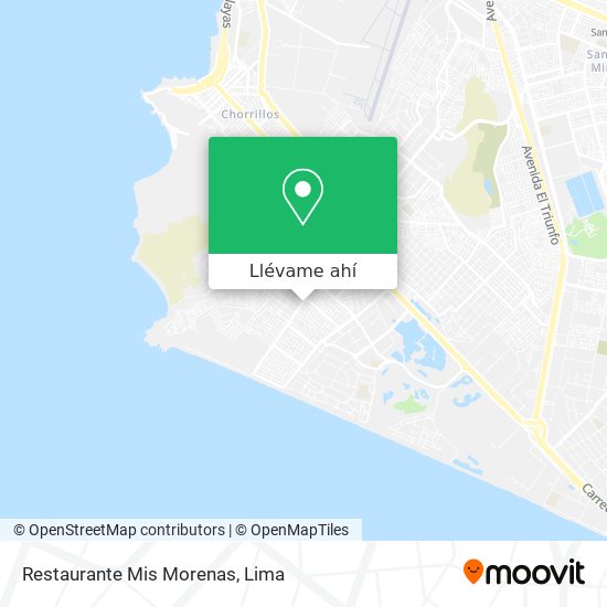 Mapa de Restaurante Mis Morenas