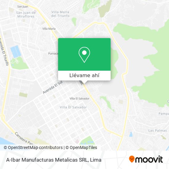 Mapa de A-Ibar Manufacturas Metalicas SRL