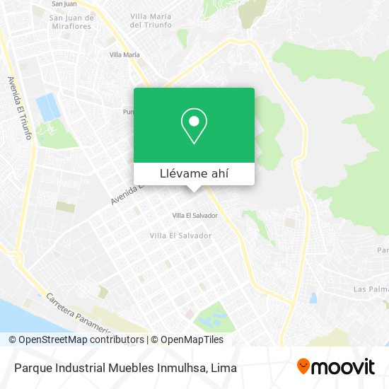 Mapa de Parque Industrial Muebles Inmulhsa