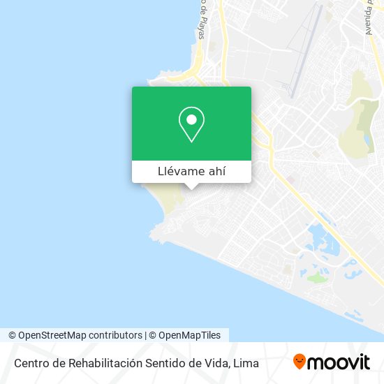 Mapa de Centro de Rehabilitación Sentido de Vida