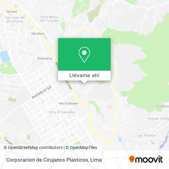 Mapa de Corporacion de Cirujanos Plasticos