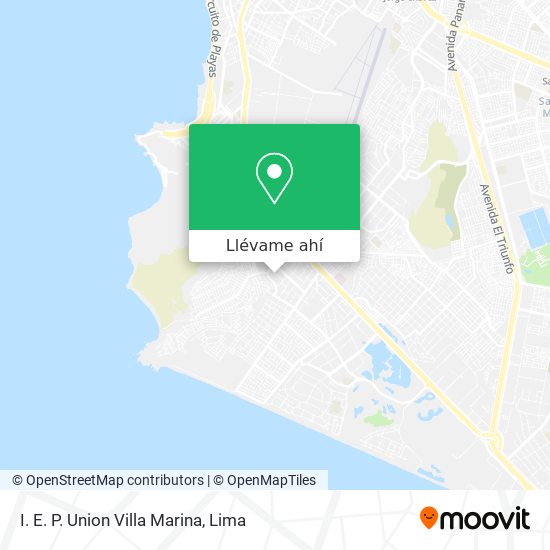Mapa de I. E. P. Union Villa Marina